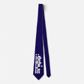 Cravate Morse Code "I Am a Smartass" Funny Cool Blue (Devant)