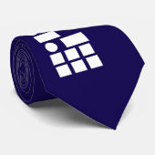 Cravate Morse Code "I Am a Smartass" Funny Cool Blue (Roulé)