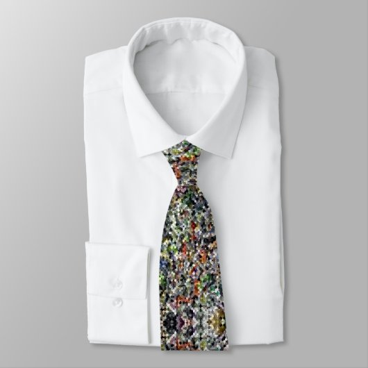 Cravate Mosaic Bold Thème Abstrait contemporain (Attaché)