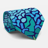 Cravate Mosaico Marino (Roulé)