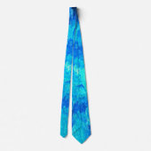 Cravate mosaïque Abstraite, moderne, turquoise (Dos)