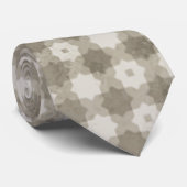 Cravate Mosaïque beige (Roulé)
