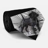 Cravate Mosaïque de bull-terrier du Staffordshire (Roulé)