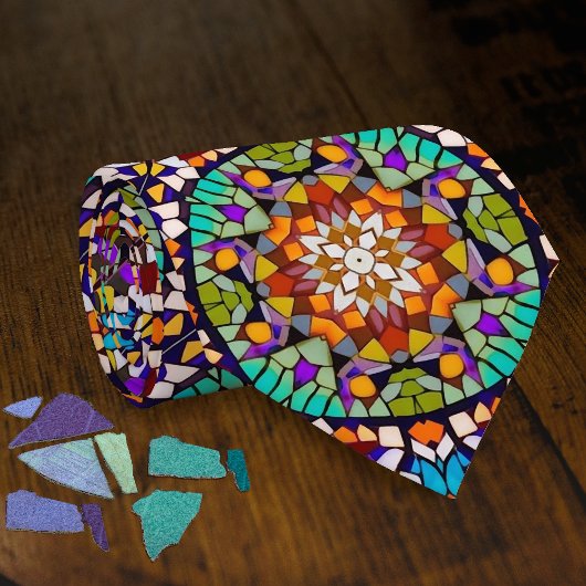 Cravate Mosaïque de l'illusion - Carnaval des points de di