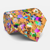 Cravate Mosaïque multicolore Parties scintillant moderne G (Roulé)