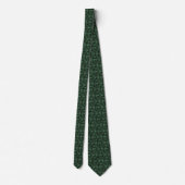 Cravate Mosaïque Vert Chasseur (Dos)
