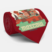 Cravate Moscou Russie (Roulé)