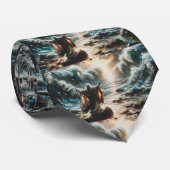 Cravate Moshe et le découpage de la mer Rouge (Roulé)