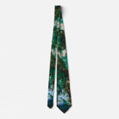 Cravate Moss Agate Green Crystal Geode Abstract (Dos)