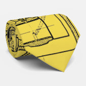 Cravate Moteur à gaz schématique de dessin industriel (Roulé)