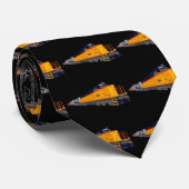 Cravate Moteur de train : Jeu de couleurs classique: Necki (Roulé)