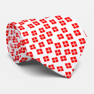 Cravate Motif 270715 - Rouge et blanc