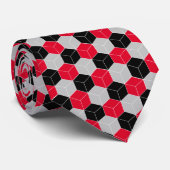 Cravate Motif 3d cube (Roulé)