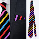 Cravate Motif à bandes multiples<br><div class="desc">Couvercle Motif à rayures multicolores.</div>