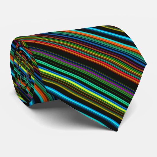 Cravate Motif à bandes multiples (Roulé)