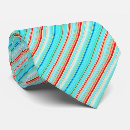 Cravate Motif à bandes multiples (Roulé)