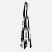 Cravate Motif à bec noir et blanc (Devant)