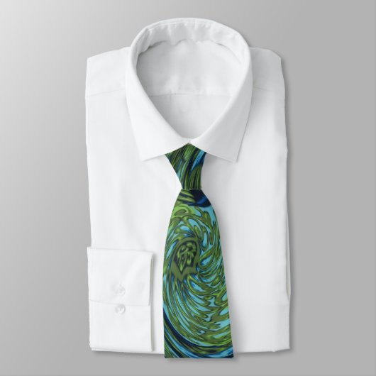 Cravate Motif à  bleu et vert (Attaché)
