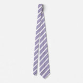 Cravate Motif à cinq bandes Ultra violet et blanc (Dos)