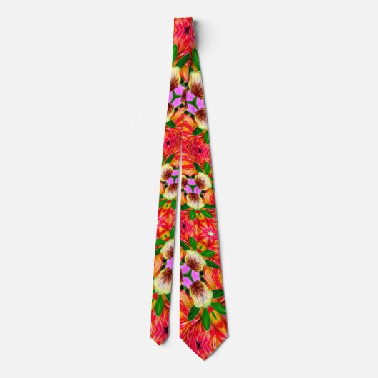 Cravate Motif à fleurs Dahlia (Dos)