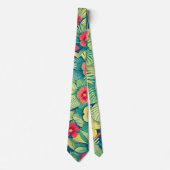 Cravate Motif à fleurs moderne (Devant)
