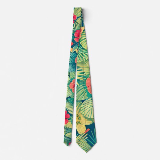 Cravate Motif à fleurs moderne (Dos)