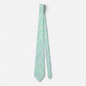 Cravate Motif à fleurs - Vert (Monnaie) (Devant)