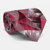 Cravate Motif à grunge polygonale avec triangles. (Roulé)