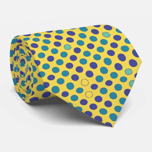 Cravate Motif à pois colorés (Roulé)