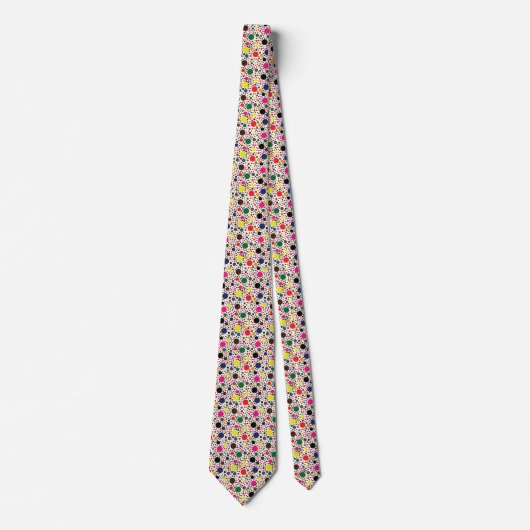 Cravate Motif à pois multicolore (Devant)