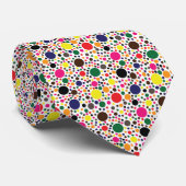 Cravate Motif à pois multicolore (Roulé)