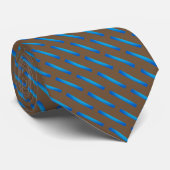 Cravate Motif à rayures bleues (Roulé)
