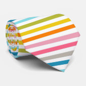 Cravate Motif à rayures colorées (Roulé)