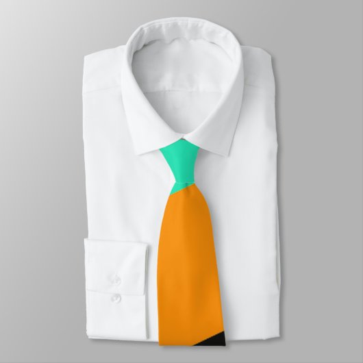 Cravate motif à rayures modernes colorées (Attaché)