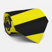 Cravate Motif à rayures noir/jaune (Roulé)