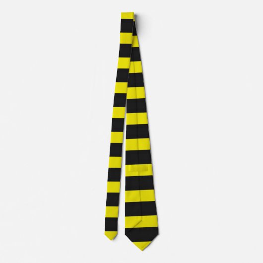 Cravate Motif à rayures noir/jaune (Dos)