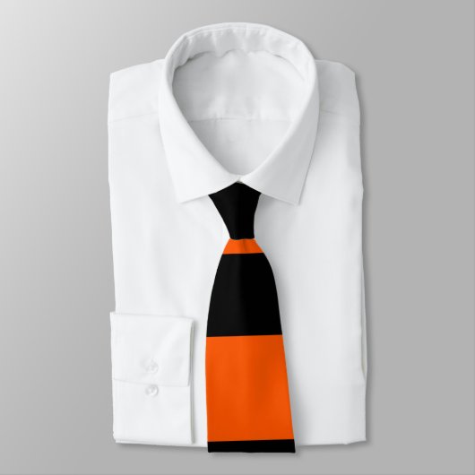 Cravate Motif à rayures orange (Attaché)