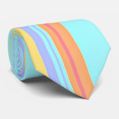 Cravate Motif à rayures pastel (Roulé)