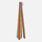 Cravate Motif à rayures pointes de la truite arc-e (Devant)