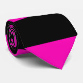 Cravate Motif à rayures roses (Roulé)
