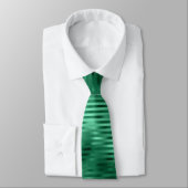 Cravate Motif à rayures vert émeraude, élégant (Attaché)