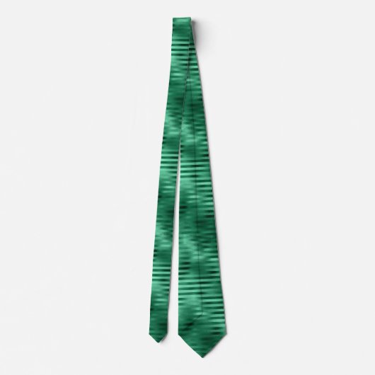 Cravate Motif à rayures vert émeraude, élégant (Dos)