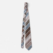 Cravate Motif à squelette en gris Brown bleu (Dos)