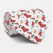 Cravate motif à thème de Noël (Roulé)