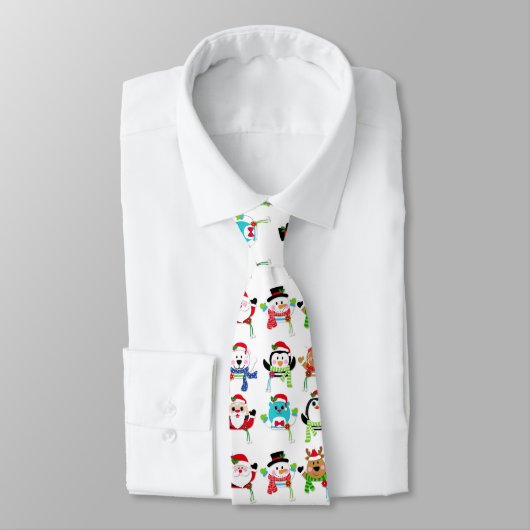 Cravate motif à thème de Noël (Attaché)