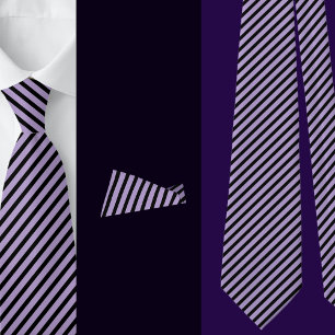 Cravate Motif Abstrait Black Yellow Stripes
