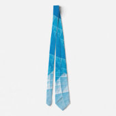 Cravate Motif abstrait bleu (Dos)