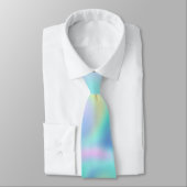Cravate Motif Abstrait Blurred Pretty Pastel Swirls (Attaché)