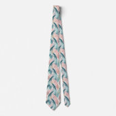 Cravate Motif Abstrait de brosse et de point d'or (Devant)