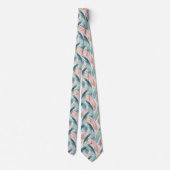 Cravate Motif Abstrait de brosse et de point d'or (Dos)